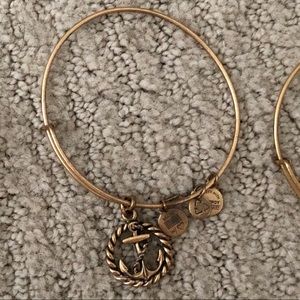 Gold anchor Alex and Ani bracelet
